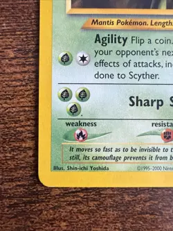 Pokemon Scyther TCG Neo Destiny Card 55/105 Unlimited Uncommon - Image 2