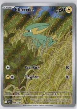 Electrike DRI 196/182 IR Illustration Rare Destined Rivals NM Pokemon Card - Image 1