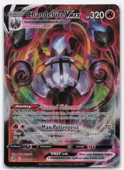 CHANDELURE VMAX 040/264 HOLO VMAX RARE FUSION STRIKE POKEMON - Image 2