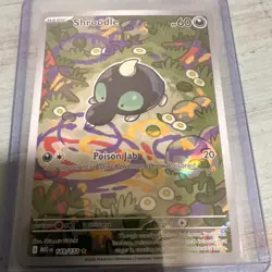 Pokemon Shroodle 149/132 Me01: Mega Evolution Holo Illustration Rare Card - Image 1