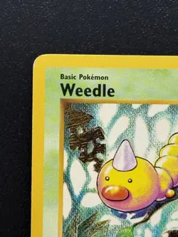Known Factory ERROR Extra Ink 1999 Pokemon Weedle Shadowless MP Super Rare Find - Image 4