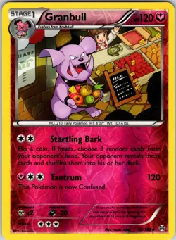 Granbull 99/162 XY - BREAKthrough Pokemon LP Reverse Holo - Image 1