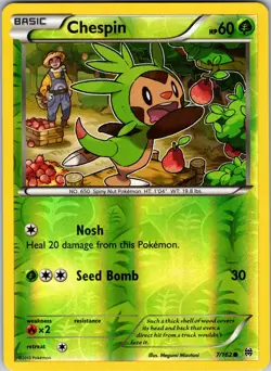 Chespin (7) 7/162 XY - BREAKthrough Pokemon TCG LP - Image 1