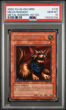 YUGIOH MILUS RADIANT 1st Edition Rare MRD-110 PSA 10 GEM MINT - Image 1