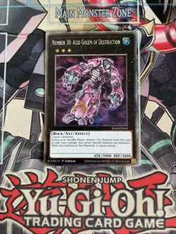 Number 30: Acid Golem Of Destruction Platinum Secret Rare RA04-EN165 Yugioh - Image 1