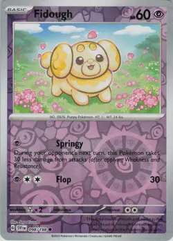 Fidough 098/198 Common Scarlet & Violet Pokemon Reverse Holo Near Mint - Image 1
