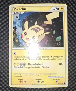 Pokemon Pikachu HGSS03 Promo Holo HeartGold SoulSilver LP - Image 1