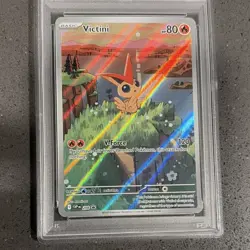 Pokemon TCG Victini 208 Scarlet & Violet Promo Holo PSA 9 2025 - Image 3