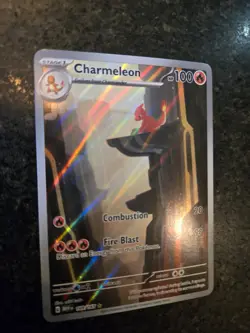 Pokemon Charmeleon 169/165 SV2a: Card 151 Art Rare Holo English Stage 1 100 HP - Image 1