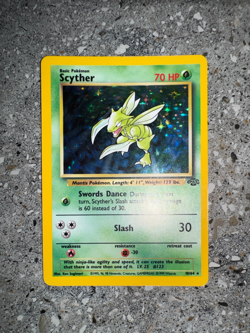 Pokemon TCG Cards Scyther 10/64 Jungle Holo Rare - Image 4