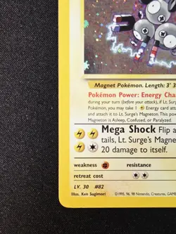 Lt. Surge's Magneton 8/132 Holo Rare (2000) Gym Heroes Pokemon WoTC Nintendo TCG - Image 5