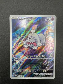 NM SV01: Scarlet & Violet Base Set Greavard Illustration Rare 214/198 Pokemon TC - Image 1