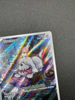 NM SV01: Scarlet & Violet Base Set Greavard Illustration Rare 214/198 Pokemon TC - Image 3