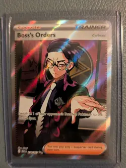 Pokemon TCG Boss's Orders Corbeau Full Art Ultra Rare ASC 256/217 English 2023 - Image 1
