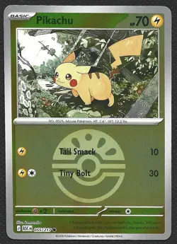Pokemon Pikachu 055/217 Reverse Holo Friend Ball Ascended Heroes Near Mint NM - Image 1