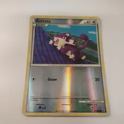 Rattata 64/90 Undaunted Reverse Holo Pokemon Card Sachiko Adachi Art - Image 1