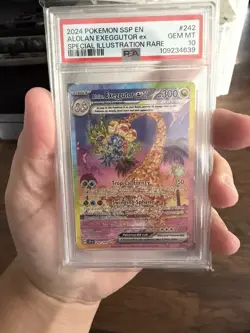 2024 POKEMON SSP EN-SURGING SPARKS #242 ALOLAN EXEGGUTOR EX PSA 10 - Image 1