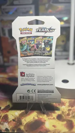Pokemon TCG Sun & Moon Team Up Sleeved Blister Booster Pack Snorlax Eevee Sealed - Image 2