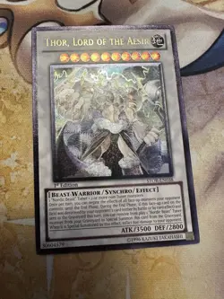 Thor, Lord of the Aesir STOR-EN038 Ultimate Rare 1st Edition NM/VLP Yugioh - Image 1