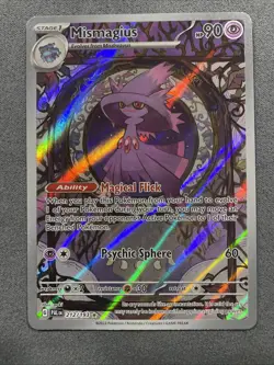 Pokemon TCG Mismagius Illustration Rare Paldea Evolved Card 212/193 - Image 1
