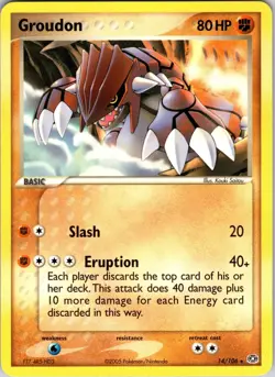 Groudon - 14/106 Emerald Pokemon NM Normal - Image 1