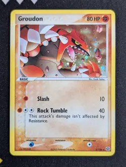 Groudon 5/106 Emerald Pokemon NM Holo - Image 1