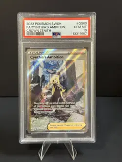 PSA 10 2023 Cynthia's Ambition GG60/GG70 Crown Zenith Galarian Gallery - Image 1