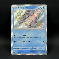 Pokemon Slowpoke 116/091 NM Shiny Rare Paldean Fates - Image 1