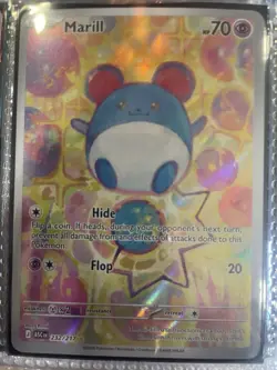 Pokemon Marill 232/217 AScN Illustration Rare Full Art Holo 70 HP Flop 20 - Image 1