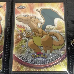 Charmander #04 Charmelon #05 Charizard #06 Topps Chrome Pokemon 1999 Set of 3 - Image 1