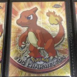 Charmander #04 Charmelon #05 Charizard #06 Topps Chrome Pokemon 1999 Set of 3 - Image 2