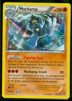 Pokemon MACHAMP 46/111 - XY Furious Fists RARE HOLO - NEAR MINT/MINT - Image 1
