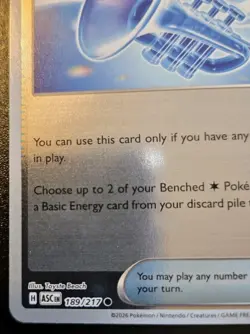 Glass Trumpet 189/217 Reverse Holo Common Ascended Heroes Pokemon TCG - Image 4