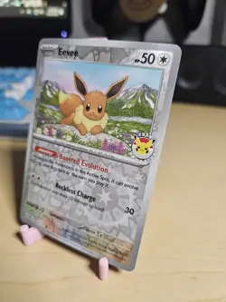 SWIRLED Eevee 2025 Pokemon Day Promo 74/131 Pokemon TCG - Image 4