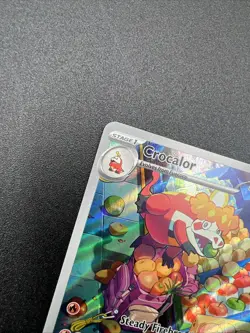 Pokemon Crocalor - Illustration Rare Holo SV02: Paldea Evolved 202/193 NM - Image 2