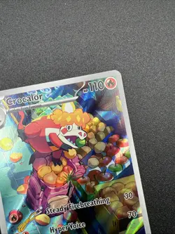 Pokemon Crocalor - Illustration Rare Holo SV02: Paldea Evolved 202/193 NM - Image 3