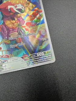 Pokemon Crocalor - Illustration Rare Holo SV02: Paldea Evolved 202/193 NM - Image 4