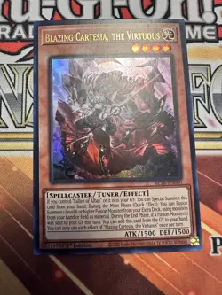 Blazing Cartesia, the Virtuous MP23-EN162 Prismatic Secret 1st Edition NM Yugioh - Image 1