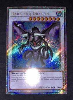 Yugioh Dark End Dragon RA03-EN216 Platinum Secret Rare 1st Ed NM w/Tracking - Image 1