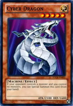 Cyber Dragon (White) - SDCR-EN003 - Common - Unlimited Edition - Damaged - Cyber - Image 1