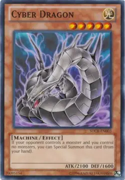 Cyber Dragon (Black) - SDCR-EN003 - Common - Unlimited Edition - Damaged - Cyber - Image 1