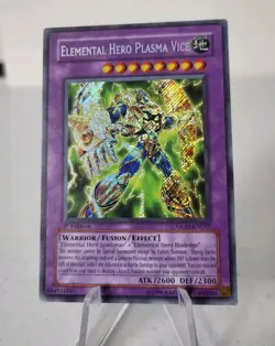 Elemental Hero Plasma Vice GLAS-EN037 *NM* 1st Ed Secret Rare Yugioh Card - Image 2