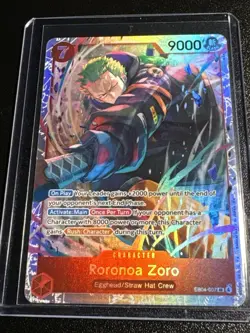 One Piece TCG Adventure on Kami's Island Roronoa Zoro Super Rare #EB04-007 SR - Image 2
