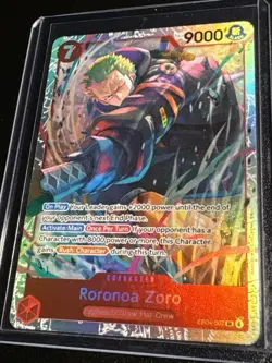 One Piece TCG Adventure on Kami's Island Roronoa Zoro Super Rare #EB04-007 SR - Image 3