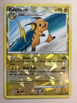 Pokemon Card - Raichu - Cracked Ice Reverse Holo (3/17) POP Series 9 *HP* - Image 1