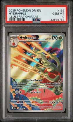 PSA 10 Hydrapple 188/182 DRI Destined Rivals Full Art Pokemon Card LOW POP - Image 1