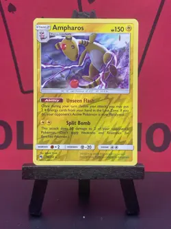 Ampharos 78/214 Reverse Holo Rare Pokemon Card TCG Lost Thunder 2018 NM - Image 2