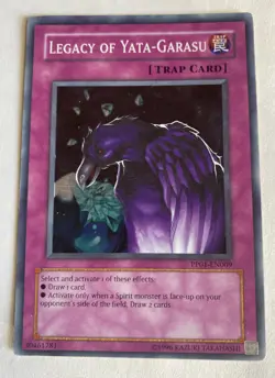 Yugioh! Legacy Of Yata-Garasu PP01 Super Rare Trap Card Unlimited Premium Pack 1 - Image 1