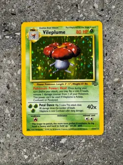 Pokemon TCG Cards Vileplume 15/64 Jungle Holo Rare EXC - Image 1