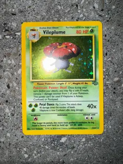 Pokemon TCG Cards Vileplume 15/64 Jungle Holo Rare EXC - Image 3